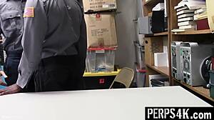 Gay Officer Punishes Twink Thief with Bareback Fuck