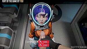 Juno Battles Kiriko In Anime Hentai Style