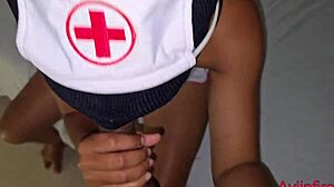 nurse examines patient with big cock and tries it