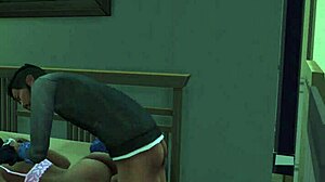 Is monalisa in pink bra seducing her mother in law for anal?