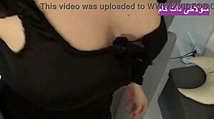 i watch this beautiful brunette milf shaking her big ass while fucking her boyfriend