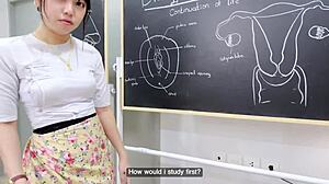 asian teacher enjoys cute homemade fun with horny amateurs.