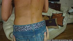 Doubleviewcasting - Chiara worships throbbing dick in POV view. Damn, that’s hot!