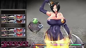 Karryn in prison on day 20 in a hentai game