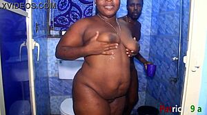 Bbw Patricia 9ja Enjoys Hardcore Shower Sex with Softkind Close Up.