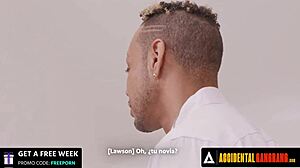 Accidental encounter with busty stripper Kitana Montana in Spanish