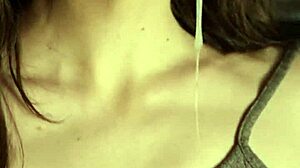 Amateur Lanreta gives sloppy blowjob with deep throat and gagging.