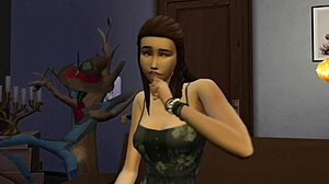 A The Sims 4 Halloween special, a remake of the Scream 1 1996 intro