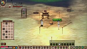 i'm playing mad island and it's crazy, building cages for the girls and stuff