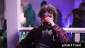 Voyeur teen watches Aidra Fox and Kristen Scott licking each other's pussies in reality