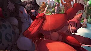 嘿，Nick Wilde在毛茸茸同志动作中引导你的鸡巴！