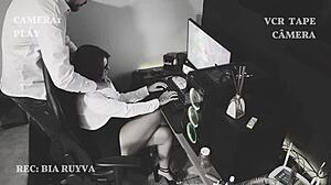Young secretary gets a massage from her boss's wife