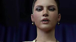 I can't believe this tremendous pair of big tits in femdom handjob scene, cum everywhere