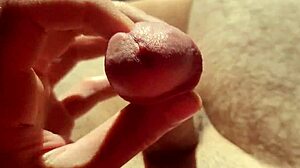 Edging from flaccid and playing with precum!