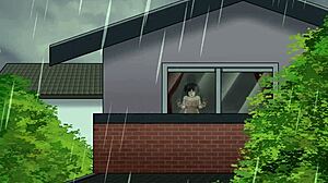 Eren pounds gothic Mikasa hard until he cums inside her!