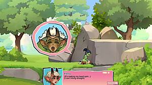 she says, 'this horny young orc is face-sitting the lucky boy in the game!'