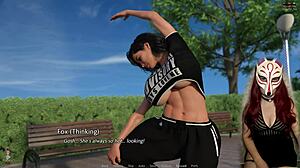 golden boy ep 6 with mommy handjob on big cock outdoor