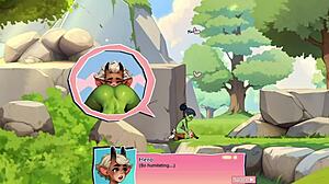 Horny nature young female orc face-sitting a lucky boy