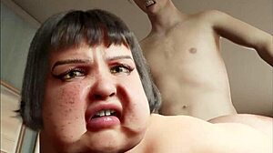 Phat Fat Grassona Slut Engages in Various Sex Acts