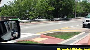 مغامرة حقيقية هاوية تمص زب السائق