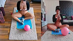 Naughty and Naked! Dual Cam Yoga to Get You Pumped!