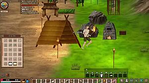 i'm playing mad island and it's crazy, building cages for the girls and stuff