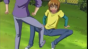 The story of the pervert chikan monogatari: the forbidden pleasure of footjobs in anime hentai