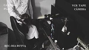 Young secretary gets a massage from her boss's wife