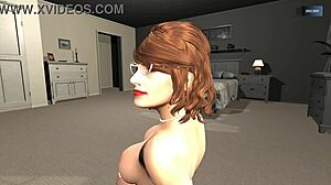 Oh, sonia teases and dances sexy in hentai 3D!