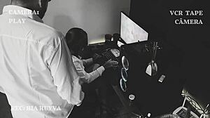 Young secretary gets a massage from her boss's wife