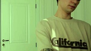 Damn! Two sweet twinks lured a student with big dick into wild sex