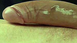 I can't believe this tremendous pair of big tits in femdom handjob scene, cum everywhere