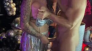 Public Blowjob For Bodybuilder At Birthday