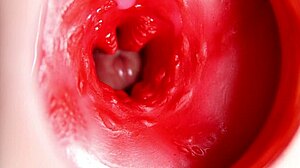 this beautiful pussy is pulsating and squeezing my cock camera inside the hole