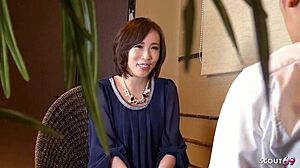 Skinny Japanese teen seduces for raw fuck at massage parlour in uncensored JAV. She craves every touch on her tight body.