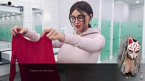 the office 1 - sexy secretary with huge boobs playful fox