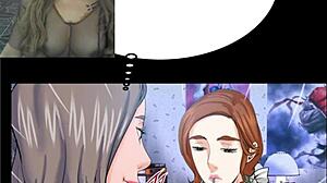 Mi Tia chapter 41 with jerk off instructions in anime hentai.