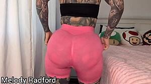 hey melody radford, how do those gym tights feel on your sexy curves in the bedroom?
