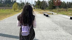 Stranger in public park fucks me, reveals she's cxlila