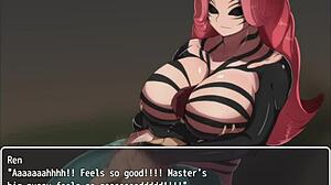 villainess with big tits and ass gets femdom cum in anime hentai