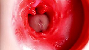 this beautiful pussy is pulsating and squeezing my cock camera inside the hole