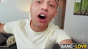 Round Big Tits Brandy Renee Gives Horny Blowjob!