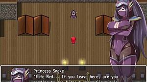 villainess with big tits and ass gets femdom cum in anime hentai