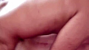 Gay twink takes big cock in ass, moaning during anal fucking