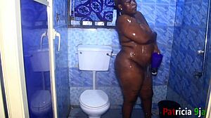 Bbw Patricia 9ja Enjoys Hardcore Shower Sex with Softkind Close Up.