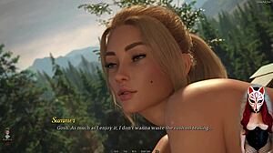 Hot blonde college girl licks in outdoor dreamland sex