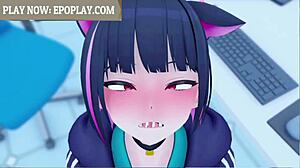 Kazusa Blowjob Scene