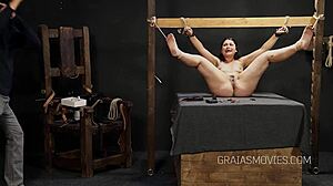 Helpless Fat Girl Whipped On Sole!