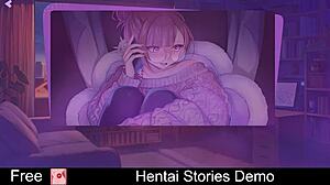2D Hentai game with erotic match-3 mechanics and romantic stories