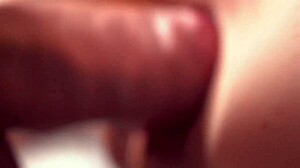 I observed the detailed macro lens footage of a couple in an intimate position